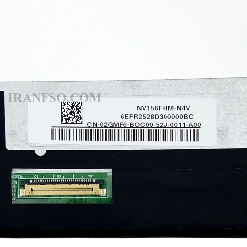ال ای دی لپ تاپ 15.6 NV156FHM-N4V نازک مات 30 پین FHD-IPS بدون جاپیچ 350x215x5mm برد پشت LED سوکت از پایین