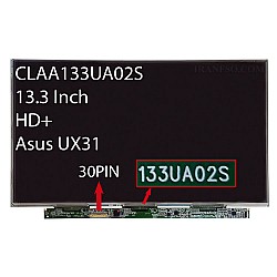 ال ای دی لپ تاپ چانگوا 13.3 CLAA133UA02S 30Pin رزولوشن بالا برای ایسوس UX31