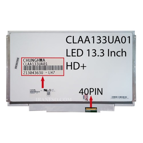 ال ای دی لپ تاپ 13.3 چانگوا CLAA133UA01 نازک 40 پین رزولوشن بالا برای سونی VPCS