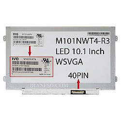 ال ای دی لپ تاپ 10.1 IVO M101NWT4-R3 نازک براق 40 پین L-R