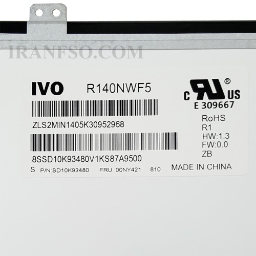 ال ای دی لپ تاپ 14.0 IVO R140NWF5 R1_Touch_Grade A نازک مات 40 پین ریز FHD-IPS-EDP