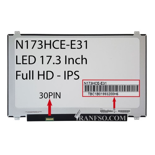 ال ای دی لپ تاپ اینولوکس 17.3 N173HCE-E31 نازک مات 30 پین Full HD-IPS