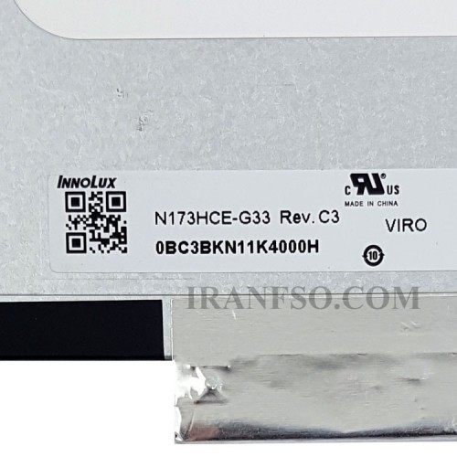 ال ای دی لپ تاپ 17.3 Innolux N173HCE-G33 نازک مات 40 پین FHD-IPS-EDP-144HZ بدون جاپیچ 390x238x3.5mm