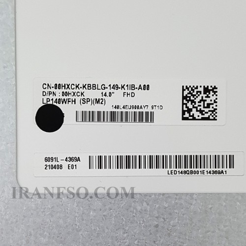 ال ای دی لپ تاپ ال جی 14.0 نازک مات 30 پین Full HD-IPS_315x186x5.2mm بدون جاپیچ برد پشت LED سوکت از پایین