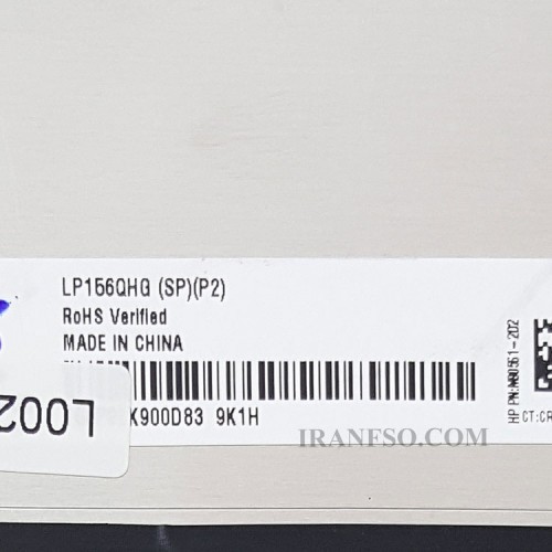 ال ای دی لپ تاپ 15.6 LG LP156QHG-SPP2 نازک مات 40 پین QHD-EDP-120Hz بدون جاپیچ 350x206x4.6mm برد پشت LED