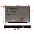 ال ای دی لپ تاپ 15.6 نازک مات 30 پین FHD-IPS بدون جاپیچ-NEW پیکسل دار 351x215x3.2mm برد LED 26CM