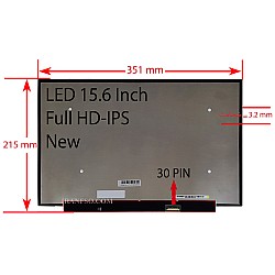 ال ای دی لپ تاپ 15.6 نازک مات 30 پین FHD-IPS بدون جاپیچ-NEW تک پیکسل 351x215x3.2mm