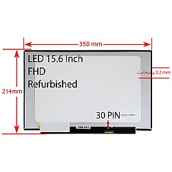 ال ای دی لپ تاپ 15.6 نازک مات 30 پین FHD بدون جاپیچ 350x214x3.2mm ریفر