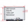 ال ای دی لپ تاپ 15.6 نازک مات 40 پین FHD-IPS-EDP-144HZ بدون جاپیچ 350x216x3.2mm ریفر