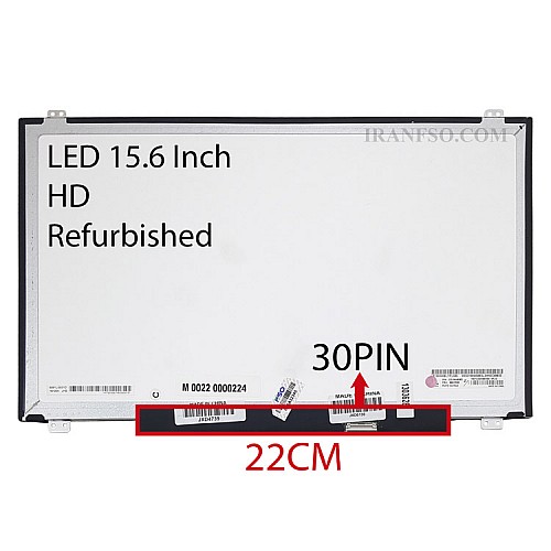ال ای دی لپ تاپ 15.6 نازک مات 30 پین ریفر تک پیکسل-برد LED 22CM