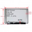 ال ای دی لپ تاپ 15.6 نازک مات 40 پین FHD-EDP-240HZ بدون جاپیچ-NEW پیکسل دار 350x216x2.6mm