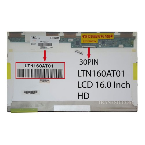 ال سی دی لپ تاپ 16.0 Samsung LTN160AT01 ضخیم 30 پین