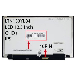 ال ای دی لپ تاپ سامسونگ 13.3 LTN133YL04 نازک مات 40 پین QHD Plus-IPS بدون جا پیچ