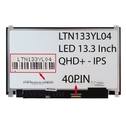 ال ای دی لپ تاپ سامسونگ 13.3 LTN133YL04 نازک براق 40 پین QHD-IPS U-D با جا پیچ