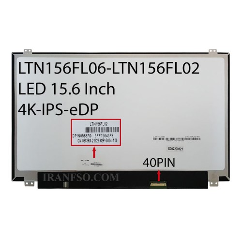 ال ای دی لپ تاپ سامسونگ 15.6 LTN156FL06_LTN156FL02-101 نازک براق 40 پین 4K-EDP-IPS