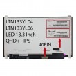 ال ای دی لپ تاپ سامسونگ 13.3 LTN133YL04-LTN133YL06 نازک مات 40 پین QHD-IPS U-D با جا پیچ