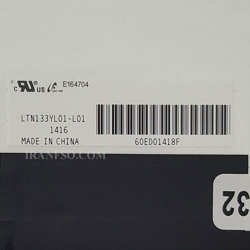 ال ای دی لپ تاپ سامسونگ 13.3 LTN133YL0-L01 نازک 40 پین QHD Plus-IPS بدون جا پیچ
