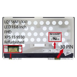 ال ای دی لپ تاپ 15.6 LQ156M1JX41_Grade A نازک براق 30 پین FHD بدون جاپیچ برای دل XPS 15 9550