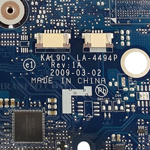 مادربرد لپ تاپ ایسر Aspire 4736 Intel_LA-4494P بدون گرافیک