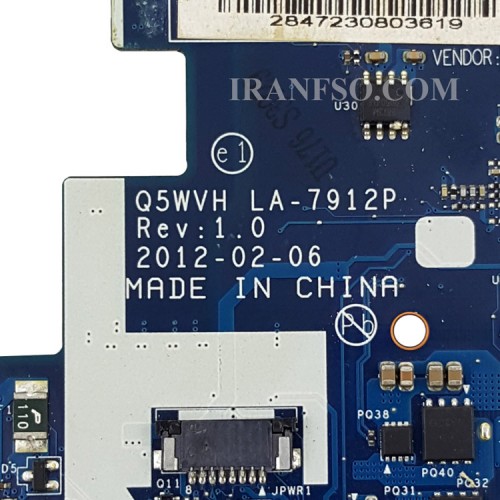 مادربرد لپ تاپ ایسر Aspire E1-531_E1-571_V3-571_Q5WVH_LA-7912P_LED-HD_PM2GM