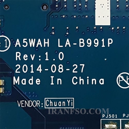 مادربرد لپ تاپ ایسر Aspire E5-571_V3-572 CPU-I3-4 LA-B162P گرافیک دار