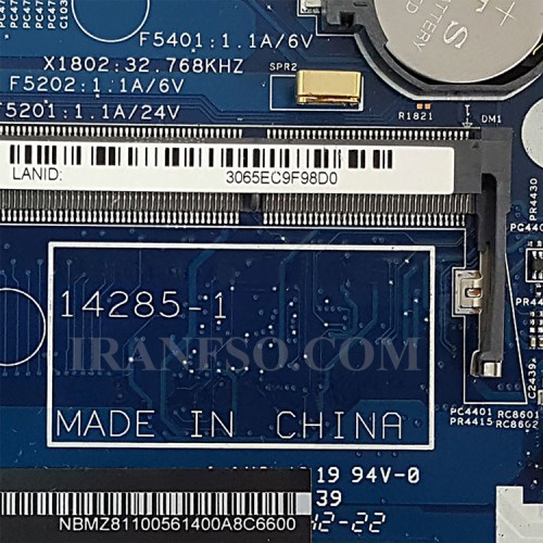 مادربرد لپ تاپ ایسر Aspire ES1-512_ES1-531_CPU-Celeron_14285-1_448-05302-0011 بدون گرافیک