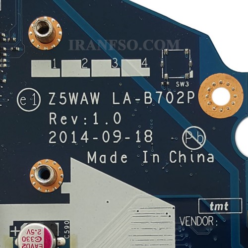 مادربرد لپ تاپ ایسر Aspire E5-572G HM86 CPU-AMD_LA-B702P گرافیک دار