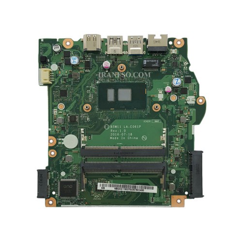 مادربرد لپ تاپ ایسر Aspire ES1-572_CPU-I3-6006U_2540_B5W11_LA-E061P گرافیک اینتلی