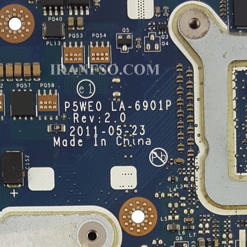 مادربرد لپ تاپ ایسر Aspire 5750-5755_P5WE0_LA-6901P VGA-1GB گرافیک دار-Chip حرارت دیده