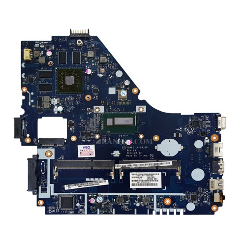 مادربرد لپ تاپ ایسر Aspire E1-572_V5-561_CPU-I7-4_V5WE2_LA-9531P_VGA-1GB گرافیک دار-CPU حرارت دیده