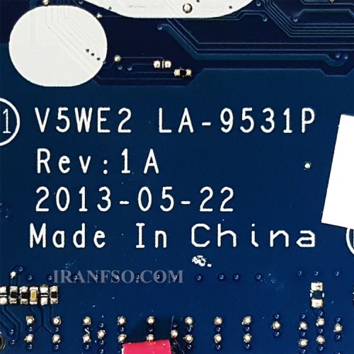 مادربرد لپ تاپ ایسر Aspire E1-572_V5-561_CPU-I7-4_V5WE2_LA-9531P_VGA-1GB گرافیک دار-CPU حرارت دیده