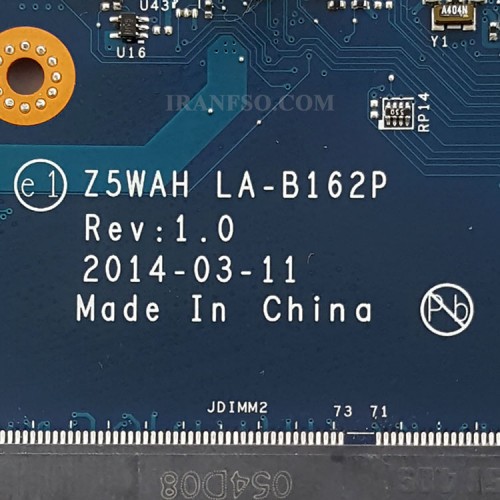 مادربرد لپ تاپ ایسر Aspire E5-571G_V3-572 CPU-I7-4_Z5WAH_LA-B162P_VGA-2GB گرافیک دار-CPU حرارت دیده
