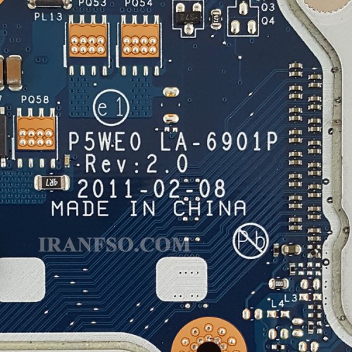 مادربرد لپ تاپ ایسر Aspire 5750-5755 HM65_P5WE0_LA-6901P VGA-1GB گرافیک دار-تعمیری