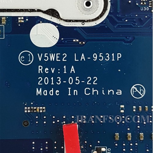 مادربرد لپ تاپ ایسر Aspire E1-572_V5-561_CPU-I5-4200U_V5WE2_LA-9531P VGA-2GB گرافیک دار-تعمیری