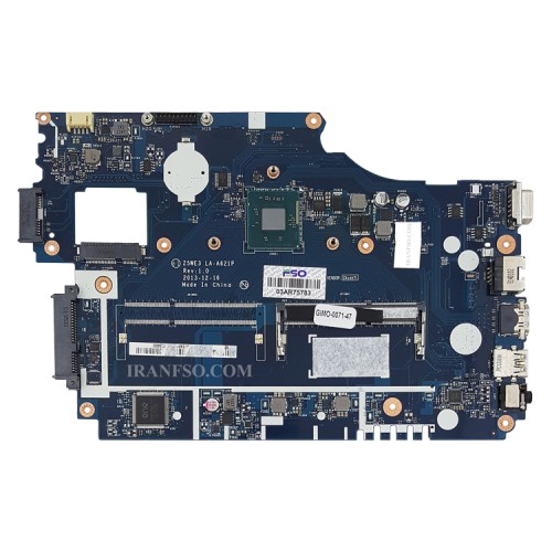 مادربرد لپ تاپ ایسر Aspire E1-510 CPU-Celeron_Z5WE3_LA-A621P گرافیک اینتلی