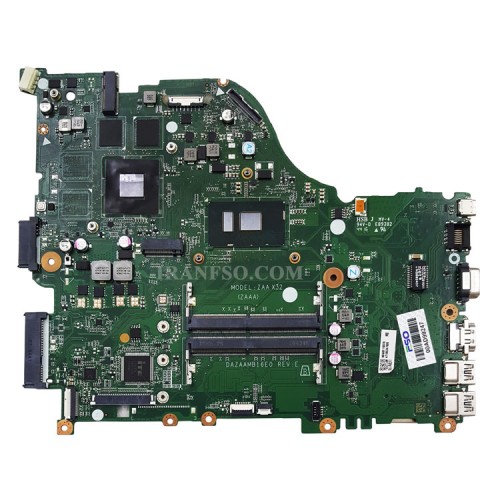 مادربرد لپ تاپ ایسر Aspire E5-575 CPU-I5-7_ZAA_DAZAAMB16E0_VGA-2GB گرافیک دار-تعمیری-قابل تبدیل به F5-573