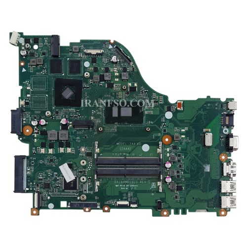 مادربرد لپ تاپ ایسر E5-575 CPU-I5-7_ZAA_DAZAAMB16E0_2GB گرافیک دار-اسلات رم خراب-قابل تبدیل به F5-573