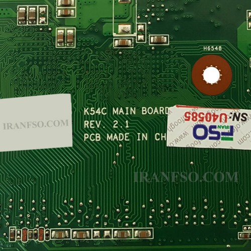 مادربرد لپ تاپ ایسوس K54C HM65_Ram-4GB بدون گرافیک