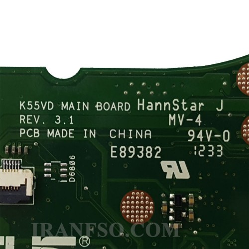 مادربرد لپ تاپ ایسوس K55VD بدون گرافیک