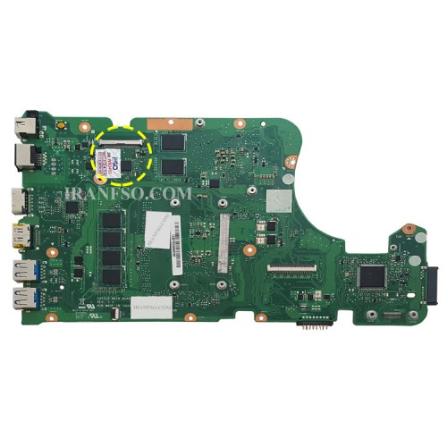مادربرد لپ تاپ ایسوس X555LD-A555-K555-X554L CPU-I5-5200_Rev 3.3 40Pin 4GB گرافیک دار