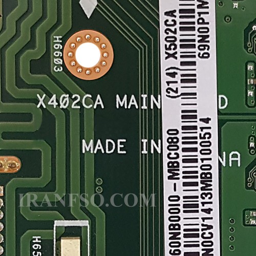 مادربرد لپ تاپ ایسوس X402CA CPU-Pentium 2GB بدون گرافیک