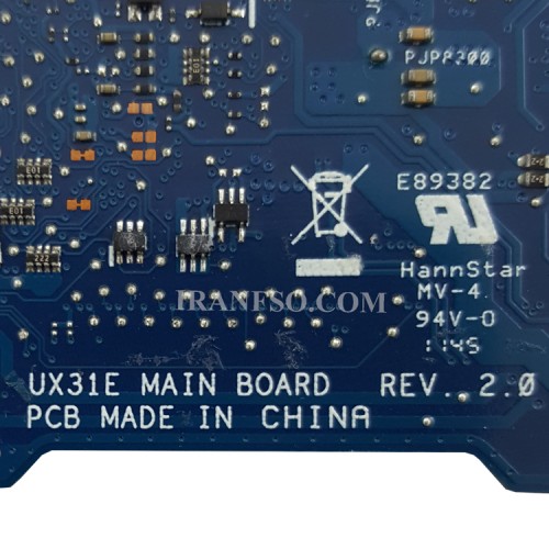 مادربرد لپ تاپ ایسوس UX31E CPU-I3-2_Ram-2GB گرافیک اینتلی