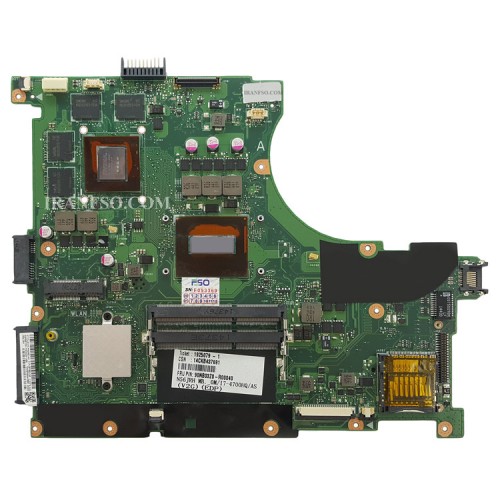 مادربرد لپ تاپ ایسوس N56JR CPU-I7-4 2GB گرافیک دار