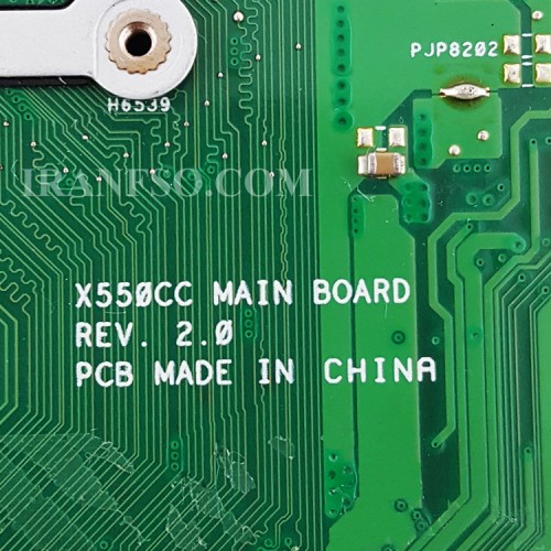 مادربرد لپ تاپ ایسوس X550CC-P550C_CPU-Celeron-1007U_LED-40Pin Ram-2GB_VGA-2GB گرافیک دار-مشابه X550EP