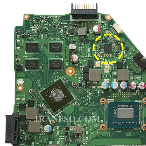 مادربرد لپ تاپ ایسوس X550CC HM76 CPU-I7-3_40Pin 2GB-2GB گرافیک دار-مشابه X550EP