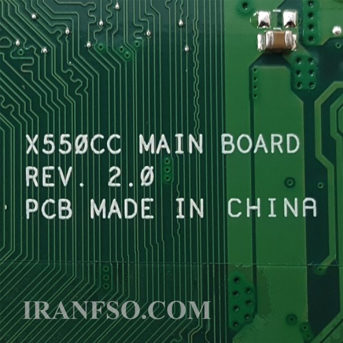مادربرد لپ تاپ ایسوس X550CC CPU-I3-3_40Pin_ RAM-4GB_VGA-2GB گرافیک دار-مشابه x550EP