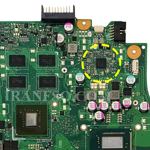 مادربرد لپ تاپ ایسوس X450CC_CPU-I7-3_40Pin_4GB-2GB گرافیک دار-مشابه X450EP-تعمیری