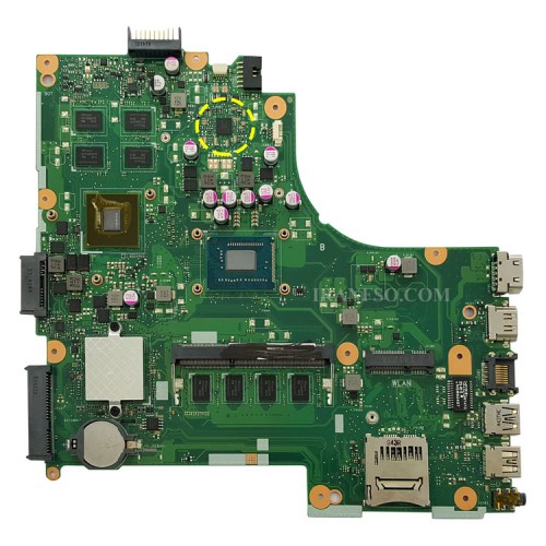 مادربرد لپ تاپ ایسوس X450CC_Pentium-2117U_40Pin_2GB-2GB گرافیک دار-مشابه X450EP