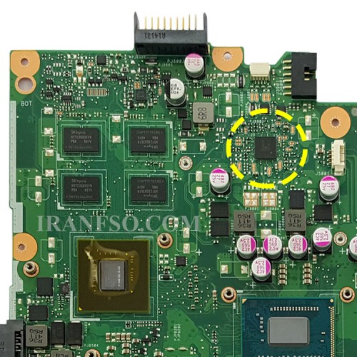 مادربرد لپ تاپ ایسوس X450CC_Pentium-2117U_40Pin_2GB-2GB گرافیک دار-مشابه X450EP