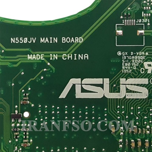 مادربرد لپ تاپ ایسوس N550JV CPU-I7-4 4GB گرافیک دار